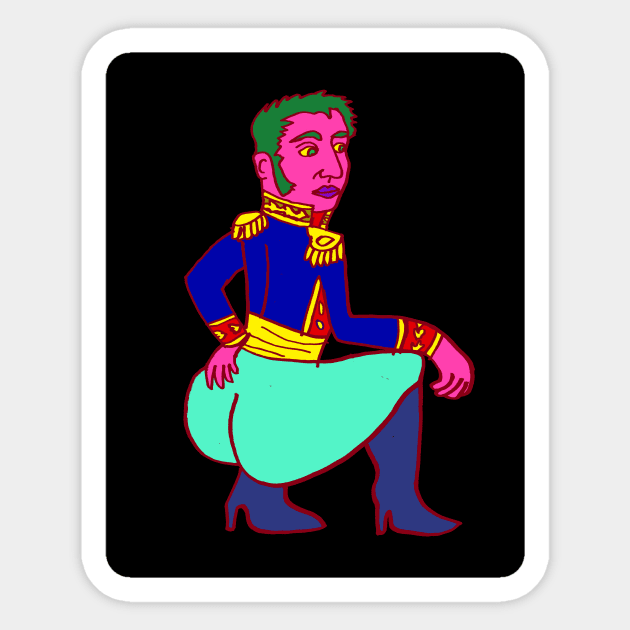 Simon Bolivar Sticker by Majenye